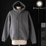 「尾州」コットンキルト スタンドフード ZIPパーカー【MADE IN JAPAN】『日本製』【送料無料】 / Upscape Audience