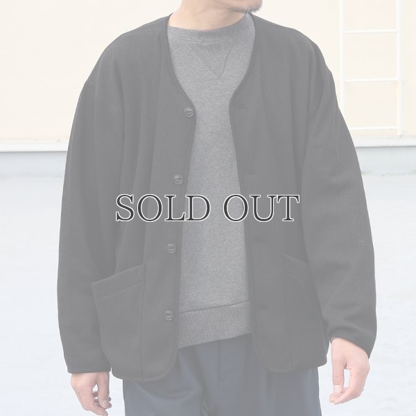 画像2: ボンバーヒート ハニカムサーマル ノーカラー ARMY ジャケット【MADE IN JAPAN】『日本製』 / Upscape Audience