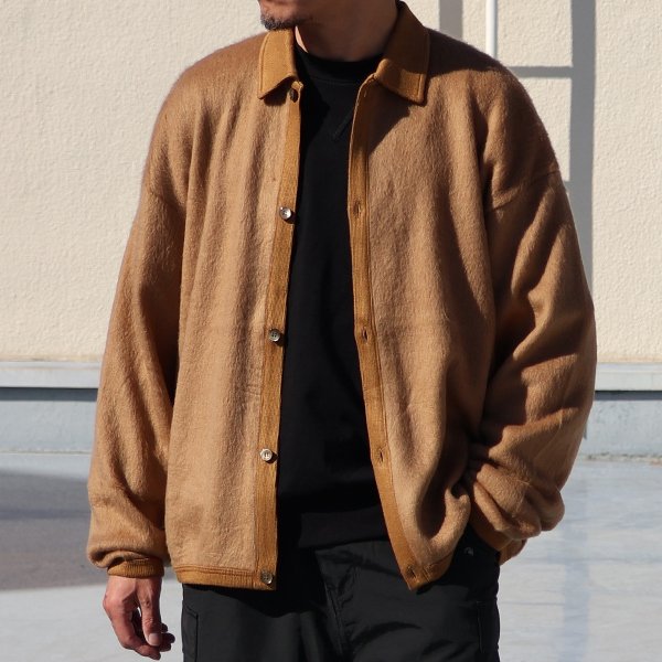 画像3: モヘアライク ウールシャギー ニットソー ポロカーディガン【MADE IN JAPAN】『日本製』 / Upscape Audience