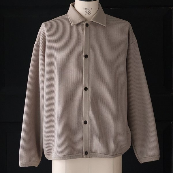 画像5: ウールビッグワッフル ニットソー ポロカーディガン【MADE IN JAPAN】『日本製』 / Upscape Audience