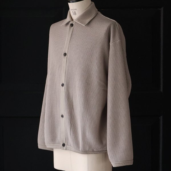 画像6: ウールビッグワッフル ニットソー ポロカーディガン【MADE IN JAPAN】『日本製』 / Upscape Audience