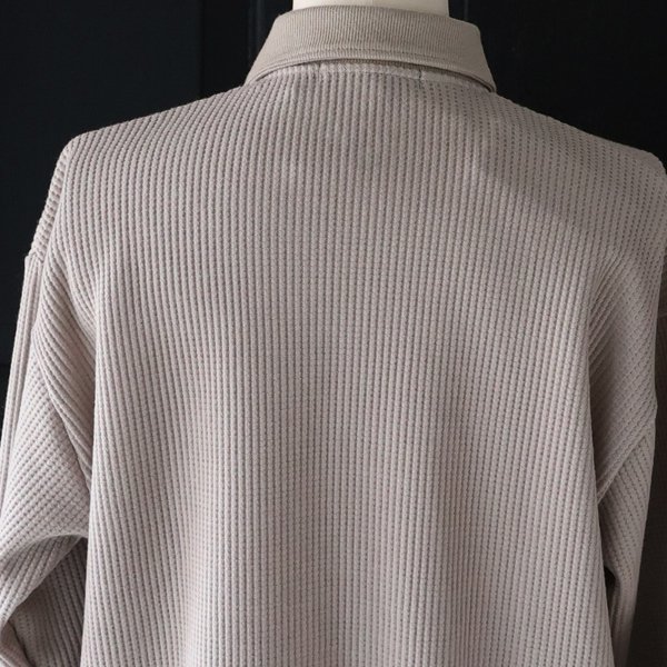 画像12: ウールビッグワッフル ニットソー ポロカーディガン【MADE IN JAPAN】『日本製』 / Upscape Audience