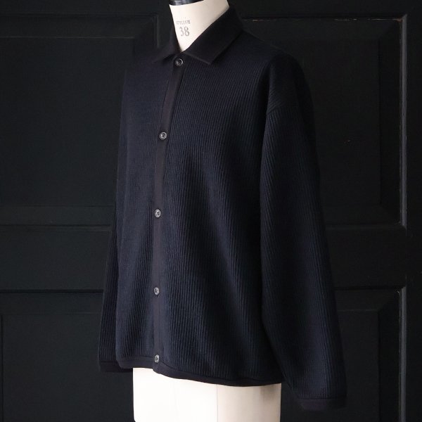 画像3: ウールビッグワッフル ニットソー ポロカーディガン【MADE IN JAPAN】『日本製』 / Upscape Audience