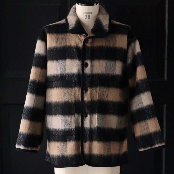 画像4: ECOLANA(エコラーナ) シャギーチェック スタンドオーバー ジャケット【MADE IN JAPAN】『日本製』【送料無料】 / Upscape Audience