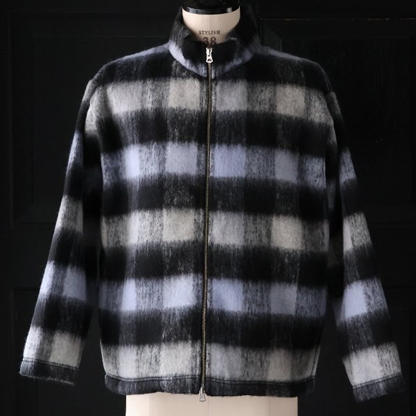 画像2: ECOLANA(エコラーナ) シャギーチェック スタンド ZIP ジャケット【MADE IN JAPAN】『日本製』【送料無料】 / Upscape Audience