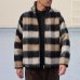 画像2: ECOLANA(エコラーナ) シャギーチェック スタンド ZIP ジャケット【MADE IN JAPAN】『日本製』【送料無料】 / Upscape Audience (2)