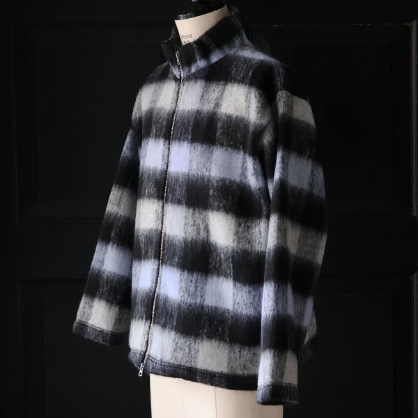 画像3: ECOLANA(エコラーナ) シャギーチェック スタンド ZIP ジャケット【MADE IN JAPAN】『日本製』【送料無料】 / Upscape Audience