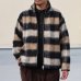 画像3: ECOLANA(エコラーナ) シャギーチェック スタンド ZIP ジャケット【MADE IN JAPAN】『日本製』【送料無料】 / Upscape Audience (3)