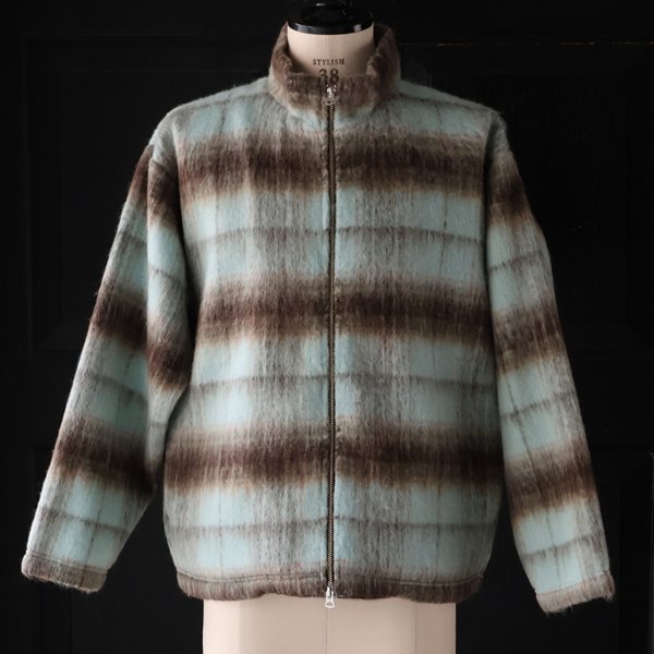 画像4: ECOLANA(エコラーナ) シャギーチェック スタンド ZIP ジャケット【MADE IN JAPAN】『日本製』【送料無料】 / Upscape Audience