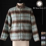 ECOLANA(エコラーナ) シャギーチェック スタンド ZIP ジャケット【MADE IN JAPAN】『日本製』【送料無料】 / Upscape Audience