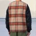 画像7: ECOLANA シャギーチェック ノーカラー ZIP ベスト【MADE IN JAPAN】『日本製』【送料無料】 / Upscape Audience (7)