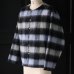 画像3: ECOLANA(エコラーナ) シャギーチェック ノーカラー スナップ ジャケット【MADE IN JAPAN】『日本製』【送料無料】 / Upscape Audience (3)