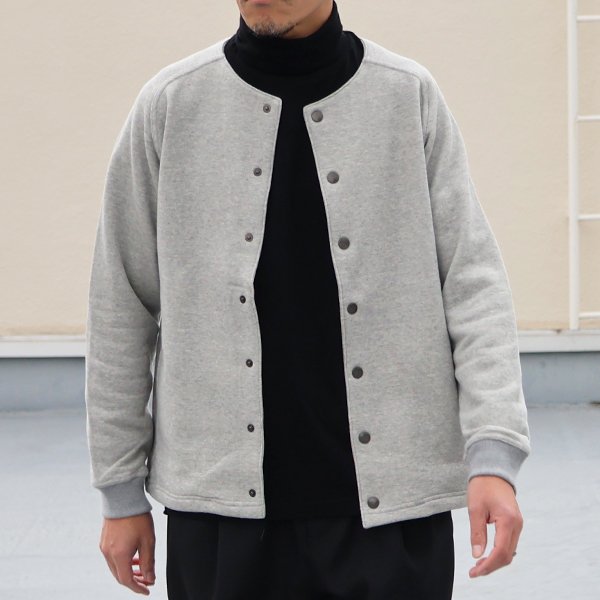 画像2: 「和歌山」 度詰裏毛 (11オンス) スナップ ノーカラージャケット【MADE IN JAPAN】【送料無料】『日本製』 / Upscape Audience