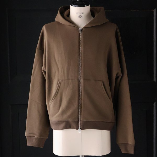 画像6: 「和歌山」 度詰裏毛 (11オンス) ボクシー クロップド フードZIPパーカー【MADE IN JAPAN】【送料無料】『日本製』 / Upscape Audience