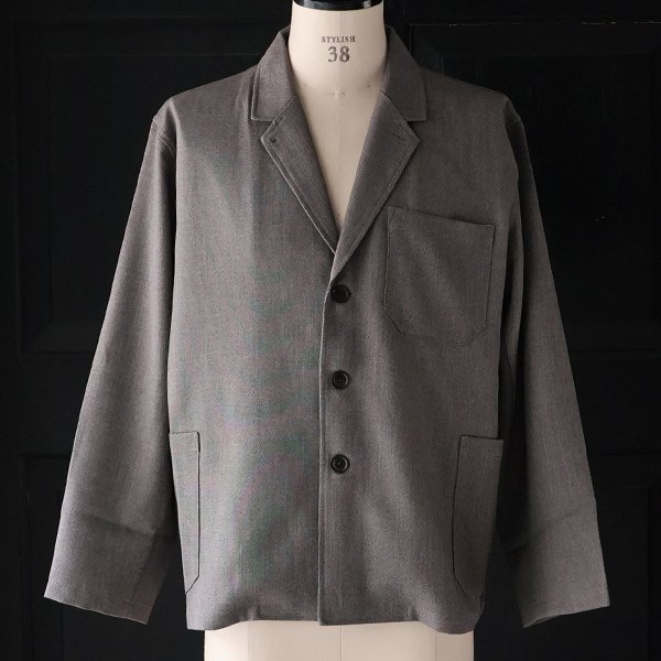 画像2: LANATEC® (ラナテック) TECH シャンブレーシャークスキン 3B カバーオール ジャケット【MADE IN JAPAN】『日本製』【送料無料】/ Upscape Audience