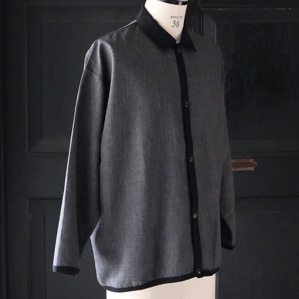 画像12: LANATEC® (ラナテック) TECH シャンブレーシャークスキン ポロカーディガン【MADE IN JAPAN】『日本製』【送料無料】/ Upscape Audience