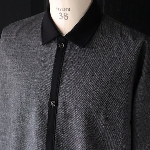 画像13: LANATEC® (ラナテック) TECH シャンブレーシャークスキン ポロカーディガン【MADE IN JAPAN】『日本製』【送料無料】/ Upscape Audience