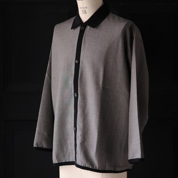 画像3: LANATEC® (ラナテック) TECH シャンブレーシャークスキン ポロカーディガン【MADE IN JAPAN】『日本製』【送料無料】/ Upscape Audience