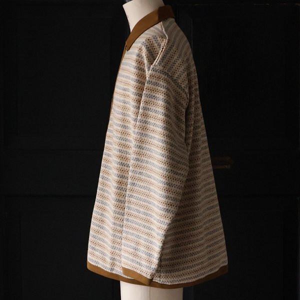 画像10: 「尾州」JAZZネップ マルチカラー ジャガード ポロニットソー カーディガン【MADE IN JAPAN】『日本製』 / Upscape Audience