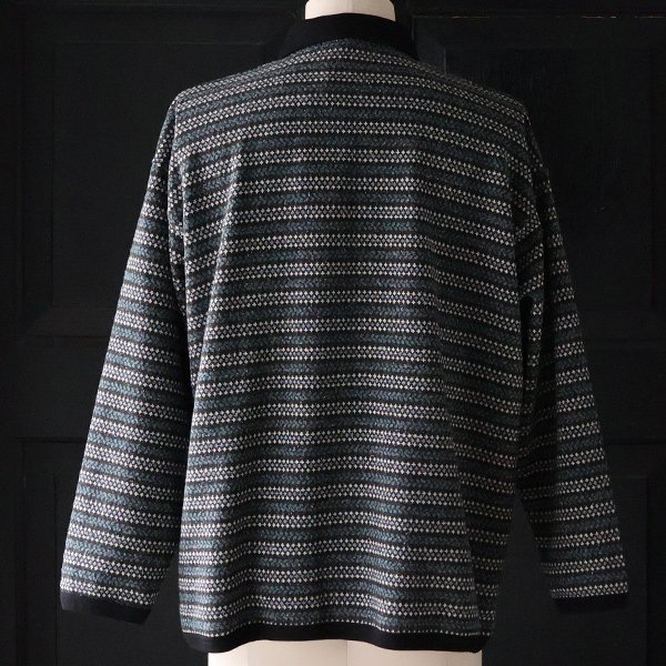 画像7: 「尾州」JAZZネップ マルチカラー ジャガード ポロニットソー カーディガン【MADE IN JAPAN】『日本製』 / Upscape Audience