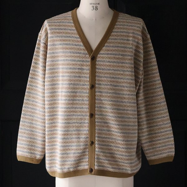 画像11: 「尾州」JAZZネップ マルチカラー ジャガード Vニットソー  カーディガン 【MADE IN JAPAN】『日本製』【送料無料】/ Upscape Audience