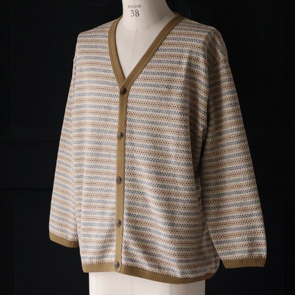 画像12: 「尾州」JAZZネップ マルチカラー ジャガード Vニットソー  カーディガン 【MADE IN JAPAN】『日本製』【送料無料】/ Upscape Audience