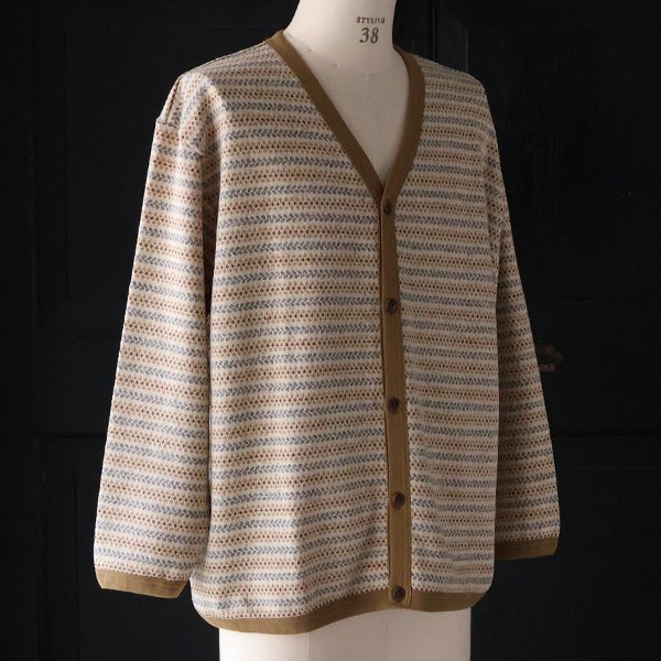画像15: 「尾州」JAZZネップ マルチカラー ジャガード Vニットソー  カーディガン 【MADE IN JAPAN】『日本製』【送料無料】/ Upscape Audience