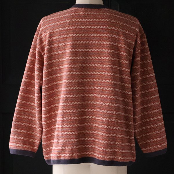 画像3: 「尾州」JAZZネップ マルチカラー ジャガード Vニットソー  カーディガン 【MADE IN JAPAN】『日本製』【送料無料】/ Upscape Audience