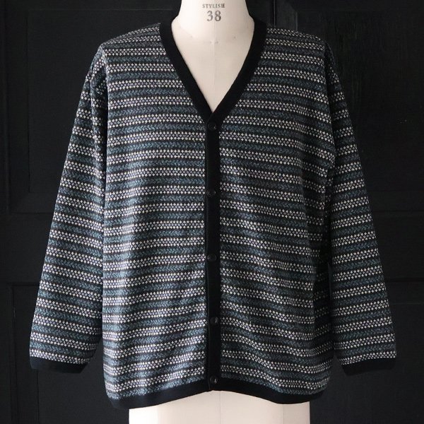 画像8: 「尾州」JAZZネップ マルチカラー ジャガード Vニットソー  カーディガン 【MADE IN JAPAN】『日本製』【送料無料】/ Upscape Audience