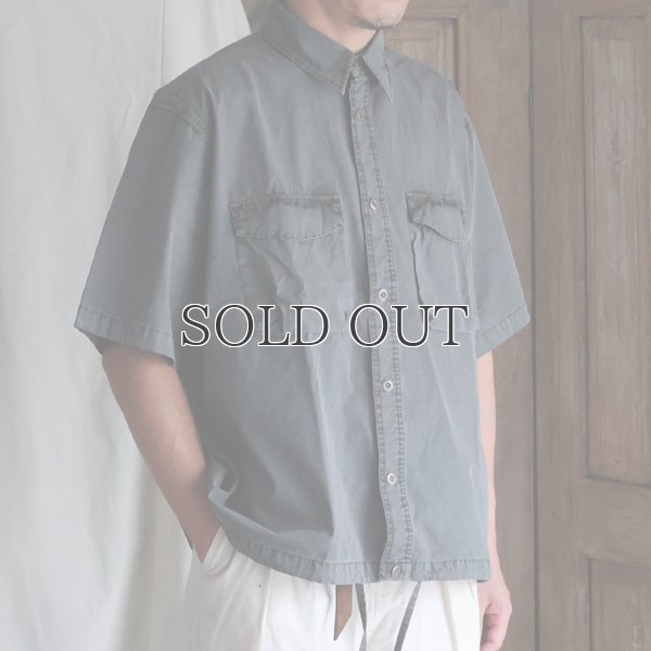 画像2: ピグメント 馬布 (ホースクロス) ドローコード バルーン ハーフスリーブ ワークシャツ / Audience