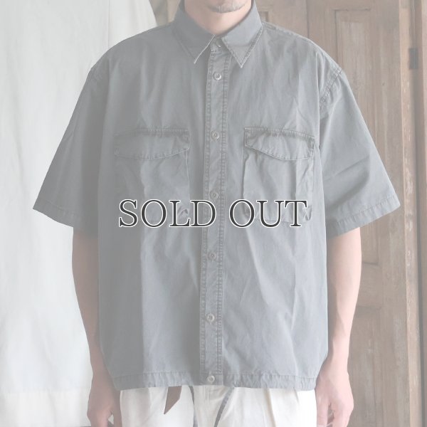 画像3: ピグメント 馬布 (ホースクロス) ドローコード バルーン ハーフスリーブ ワークシャツ / Audience