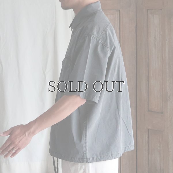 画像4: ピグメント 馬布 (ホースクロス) ドローコード バルーン ハーフスリーブ ワークシャツ / Audience