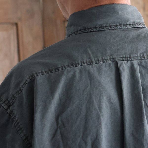 画像14: ピグメント 馬布 (ホースクロス) ドローコード バルーン ハーフスリーブ ワークシャツ / Audience