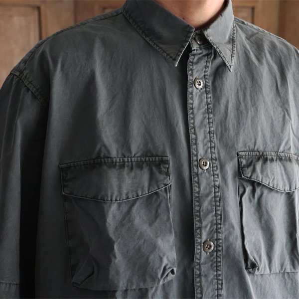 画像15: ピグメント 馬布 (ホースクロス) ドローコード バルーン ハーフスリーブ ワークシャツ / Audience