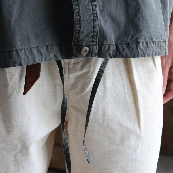 画像16: ピグメント 馬布 (ホースクロス) ドローコード バルーン ハーフスリーブ ワークシャツ / Audience