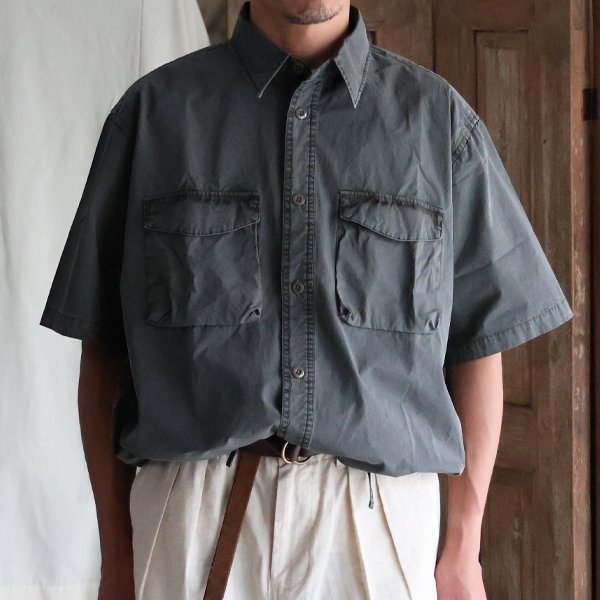 画像18: ピグメント 馬布 (ホースクロス) ドローコード バルーン ハーフスリーブ ワークシャツ / Audience