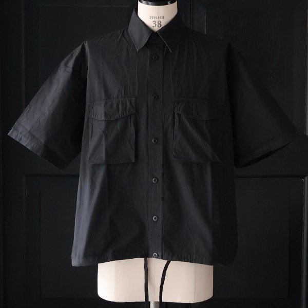 画像8: ピグメント 馬布 (ホースクロス) ドローコード バルーン ハーフスリーブ ワークシャツ / Audience