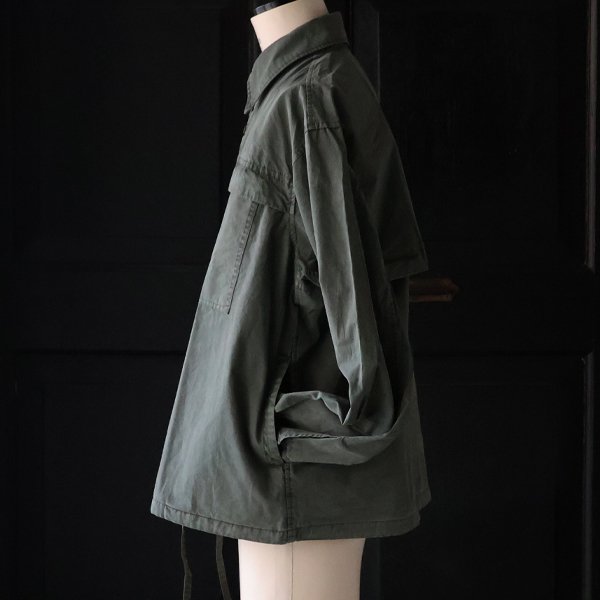 画像10: ピグメント 馬布 (ホースクロス) ドローコード バルーン ユーティリティーシャツジャケット / Audience