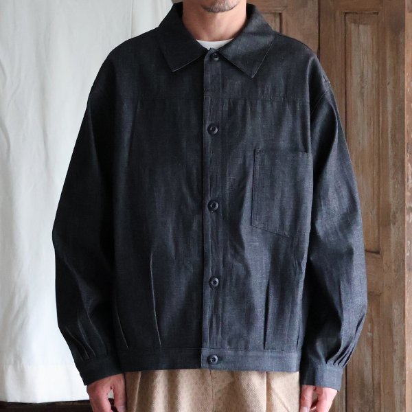 画像3: 「備後」8オンス ムラデニム US NAVY 1st Type トラッカー ジャケット【MADE IN JAPAN】『日本製』【送料無料】/ Upscape Audience