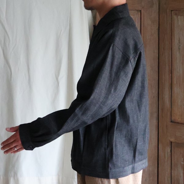 画像4: 「備後」8オンス ムラデニム US NAVY 1st Type トラッカー ジャケット【MADE IN JAPAN】『日本製』【送料無料】/ Upscape Audience