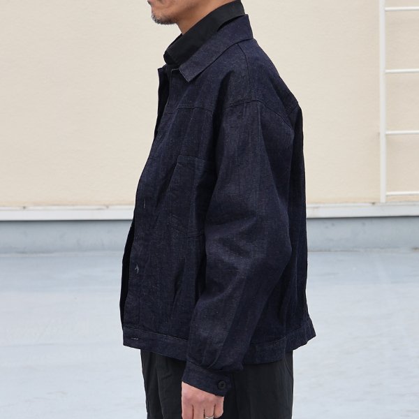 画像4: 「備後」8オンス ムラデニム US NAVY 1st Type トラッカー ジャケット【MADE IN JAPAN】『日本製』【送料無料】/ Upscape Audience