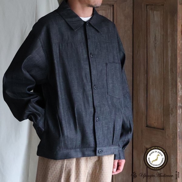 画像1: 「備後」8オンス ムラデニム US NAVY 1st Type トラッカー ジャケット【MADE IN JAPAN】『日本製』【送料無料】/ Upscape Audience