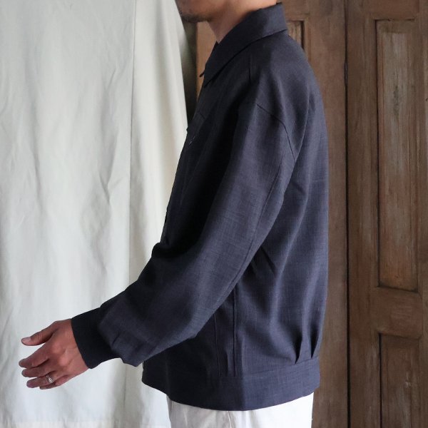 画像4: Reflax（リフラクス）TECH リネンライクキャンバス カバーオール ショートブルゾン【MADE IN JAPAN】『日本製』/ Upscape Audience