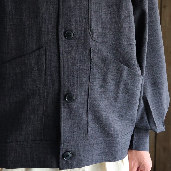 画像7: Reflax（リフラクス）TECH リネンライクキャンバス カバーオール ショートブルゾン【MADE IN JAPAN】『日本製』/ Upscape Audience