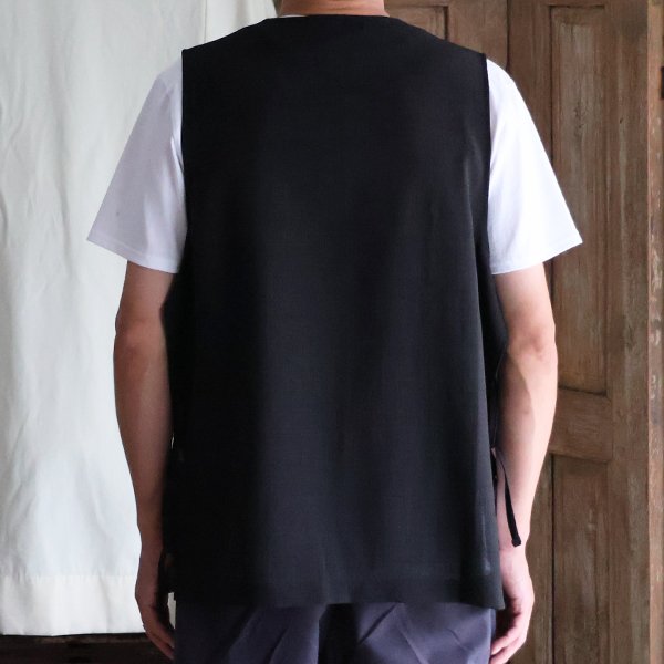 画像5: Reflax（リフラクス）TECH リネンライクキャンバス キーネック プルオーバー エプロンベスト『MADE IN JAPAN』『日本製』Upscape Audience