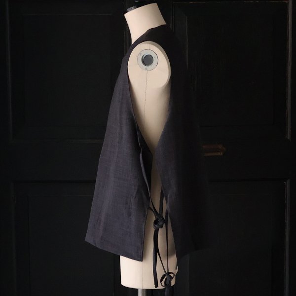 画像5: Reflax（リフラクス）TECH リネンライクキャンバス キーネック プルオーバー エプロンベスト『MADE IN JAPAN』『日本製』Upscape Audience