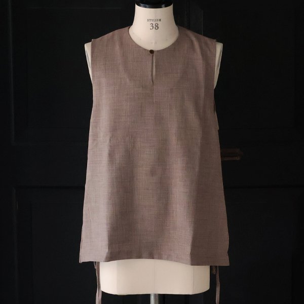 画像6: Reflax（リフラクス）TECH リネンライクキャンバス キーネック プルオーバー エプロンベスト『MADE IN JAPAN』『日本製』Upscape Audience