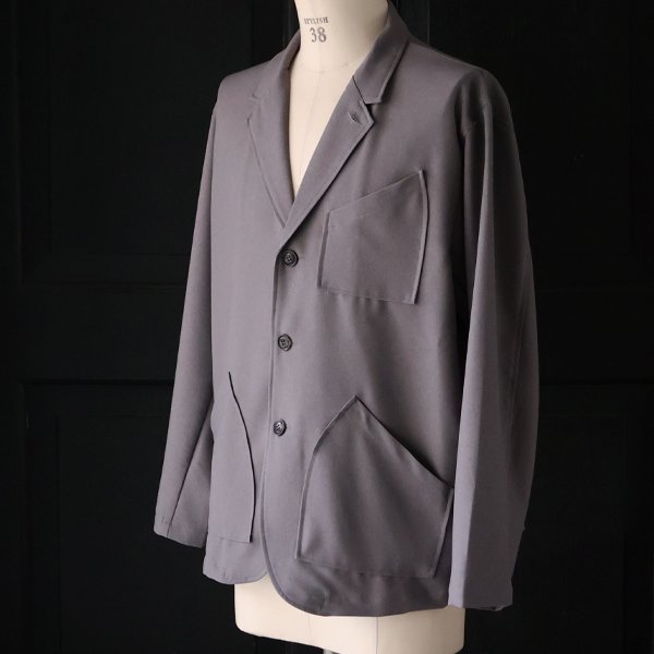 画像3: LANATEC® (ラナテック) TECH ウールライクツイル 3ボタン ロガージャケット【MADE IN JAPAN】『日本製』/ Upscape Audience