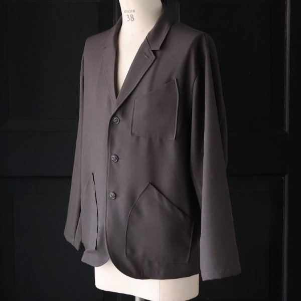 画像7: LANATEC® (ラナテック) TECH ウールライクツイル 3ボタン ロガージャケット【MADE IN JAPAN】『日本製』/ Upscape Audience