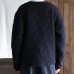 画像5: 「尾州」ダイヤ柄コットンキルト フィンガーホール付き ノーカラースナップジャケット【MADE IN JAPAN】『日本製』 / Upscape Audience (5)